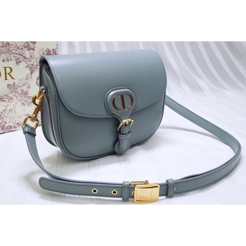 Christian Dior M9319 Medium Dior Bobby Bag in Blue Box Calfskin