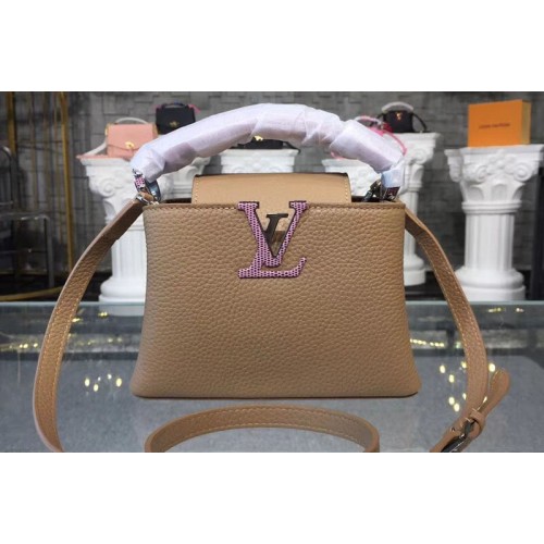 Louis Vuitton M94047 Capucines BB Bags in Brown Taurillon Leather
