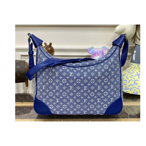 Louis Vuitton M95225 Boulogne handbag in Blue Monogram Denim