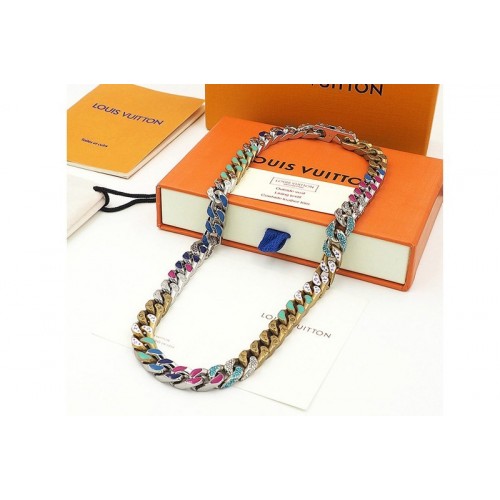 Louis Vuitton MP2682 Chain Links Patches necklace in Multicolored