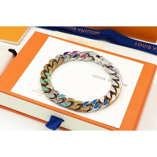 Louis Vuitton MP2683 Chain Links Patches bracelet in Multicolored