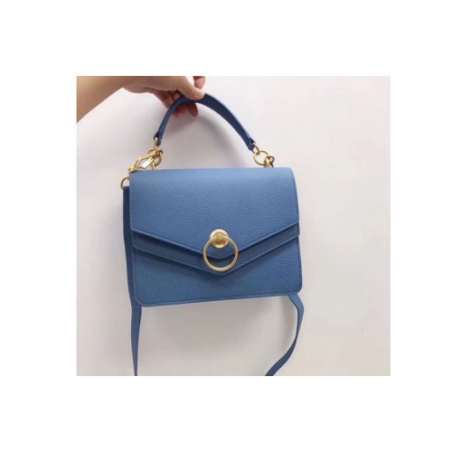 Mulberry Harlow Satchel Bags Small Classic Grain Leather Blue