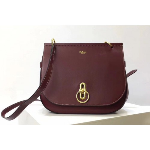 Mulberry Amberley Satchel Bags Red Classic Grain Leather