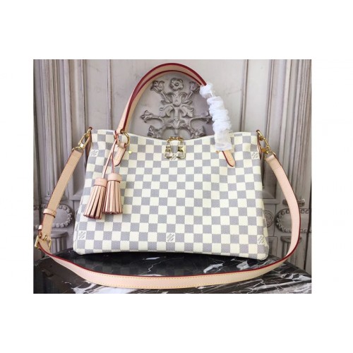 Louis Vuitton N40022 Lymington Bag in Damier Azur Canvas