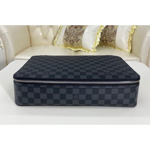 Louis Vuitton N40185 Cube De Rangement GM in Damier Graphite canvas