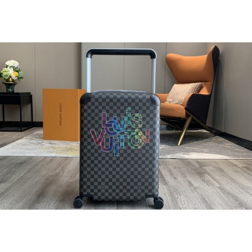 Louis Vuitton N40265 Horizon 55 ravel luggage in Damier Graphite coated canvas