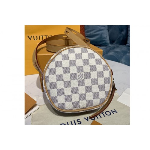 Louis Vuitton N40333 Boite Chapeau Souple PM handbag in Damier Azur canvas