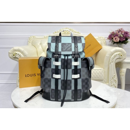 Louis Vuitton N40400 Christopher backpack in White Damier Graphite Giant coated canvas