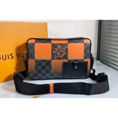 Louis Vuitton N40421 Alpha Messenger Bag in Orange Damier Graphite Giant coated canvas