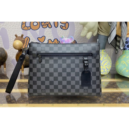 Louis Vuitton N40505 Takeoff Pouch in Damier Graphite coated canvas
