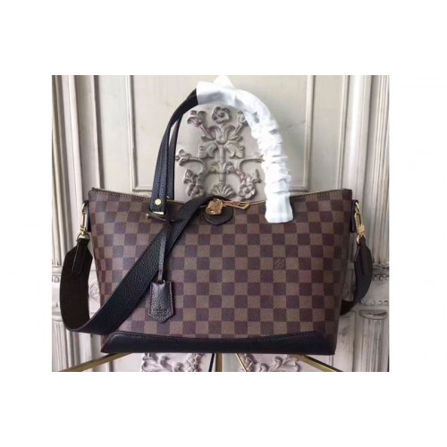 Louis Vuitton N41015 Hyde Park Bag in Damier Ebene Canvas With Black