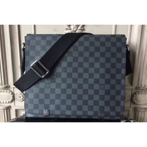 Louis Vuitton N41029 District MM Bag in Damier Graphite Canvas