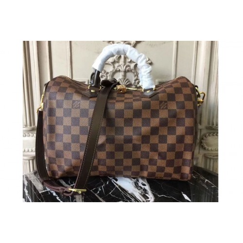 Louis Vuitton N41367 Speedy Bandouliere 30 Bag in Damier Ebene Canvas
