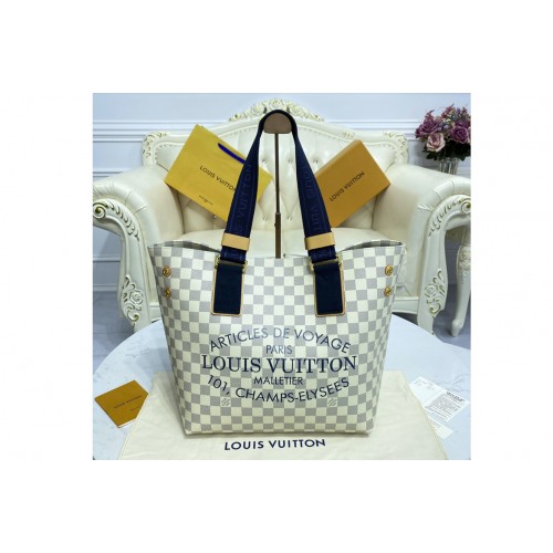 Louis Vuitton N41179 Neverfull MM tote Bag in Damier Azur canvas