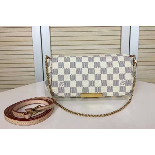 Louis Vuitton N41277 Favorite PM Bag in Damier Azur canvas