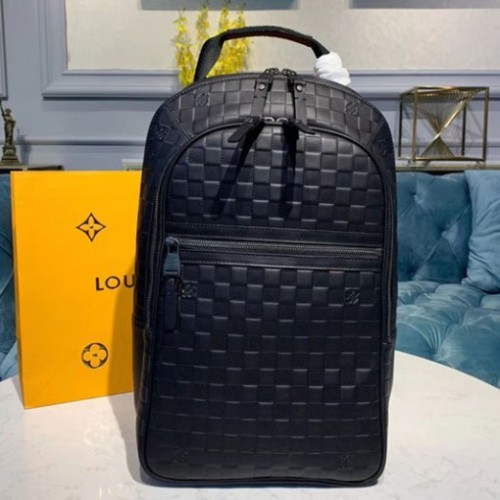 Louis Vuitton N41330 Michael Backpack Black Damier Infini leather