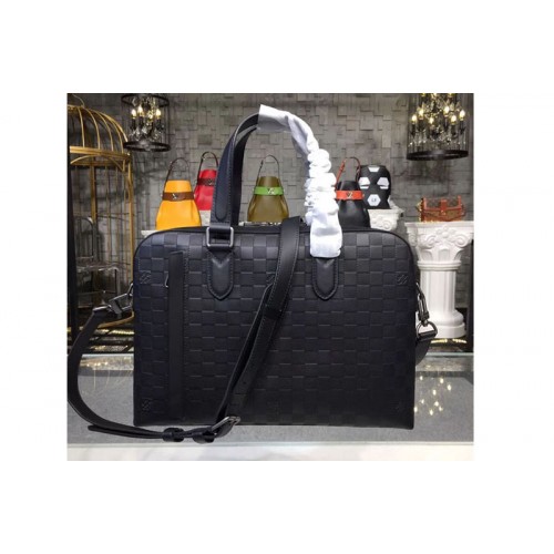 Louis Vuitton N41490 STUDIO BRIEFCASE Bag in Damier Infini cowhide leather