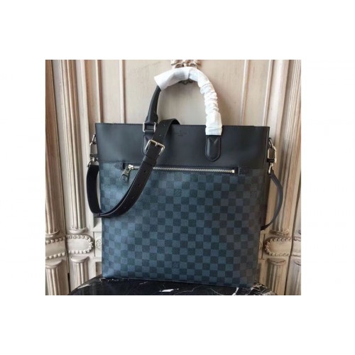 Louis Vuitton N41588 Newport Tote Bags in Damier Cobalt Canvas