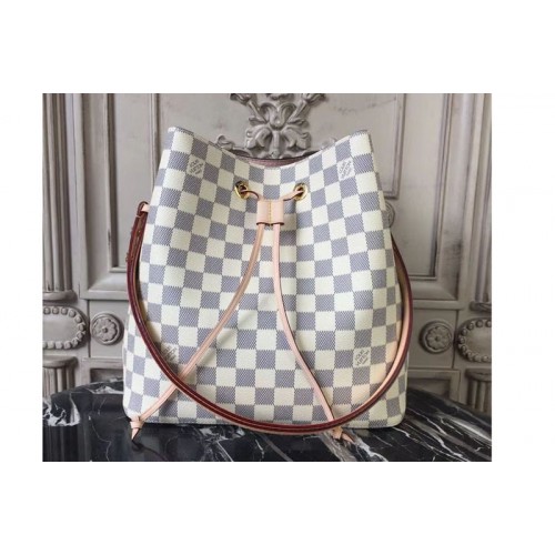 Louis Vuitton N42222 Noe Bags in Damier Azur Canvas