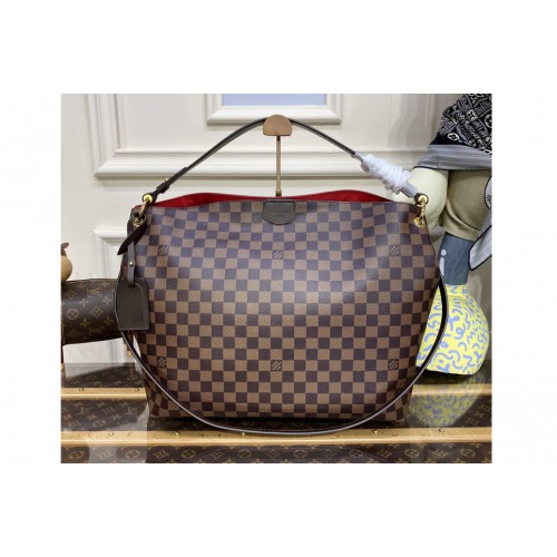 Louis Vuitton N44045 Delightful MM Shoulder Bag in Damier Ebene Canvas
