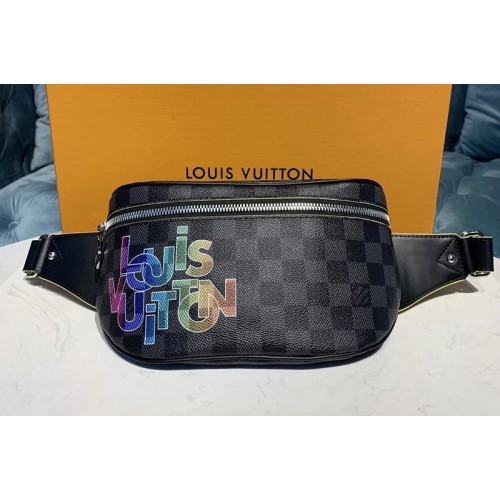 Louis Vuitton N44336 Discovery bumbag Damier Graphite Canvas With Print
