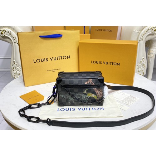 Louis Vuitton N45278 Mini Soft Trunk Bag in Damier Graphite canvas