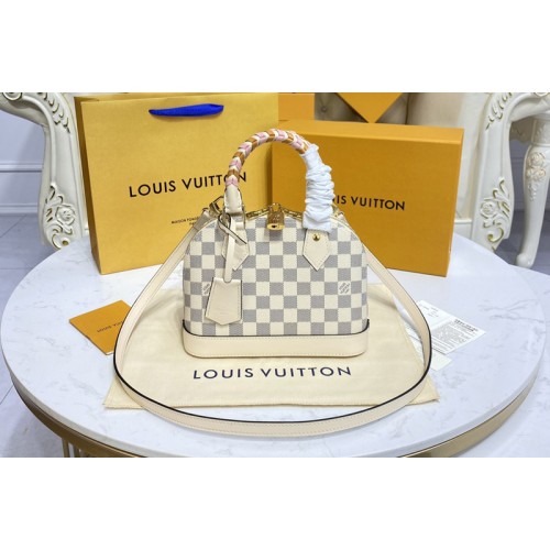 Louis Vuitton N45294 Alma BB handbag in Damier Azur coated canvas