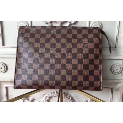 Louis Vuitton N47542 TOILETRY POUCH 26 in Damier Ebene Canvas