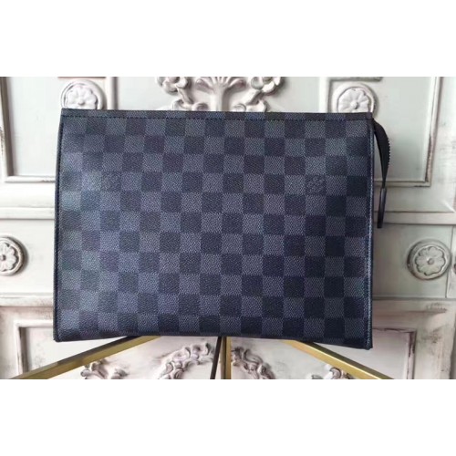 Louis Vuitton N47542 TOILETRY POUCH 26 in Damier Graphite Canvas