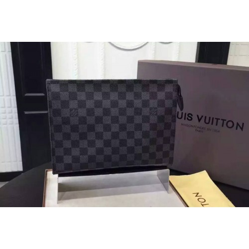 Louis Vuitton N47545 Ebony Handbag in Damier Graphite Canvas