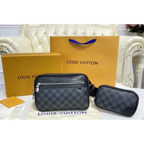 Louis Vuitton N50018 Scott Messenger Bag in Damier Graphite canvas