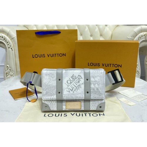 Louis Vuitton N50061 Trunk Slingbag Bag in Gray Damier Salt canvas