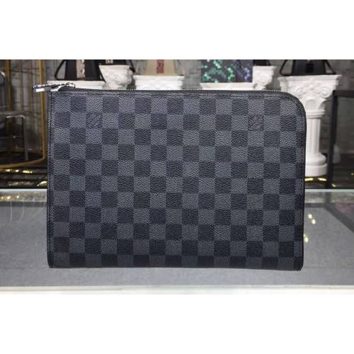 Louis Vuitton N60113 Pochette Jour PM Bag in Damier Graphite Canvas