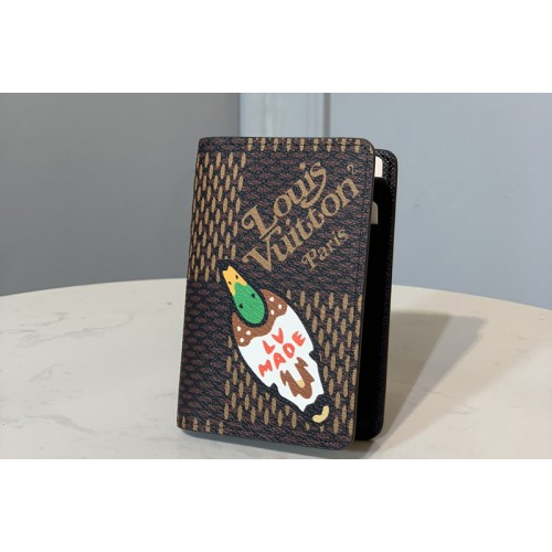 Louis Vuitton N60391 Pocket Organizer Wallet in Giant Damier Ebene coated canvas