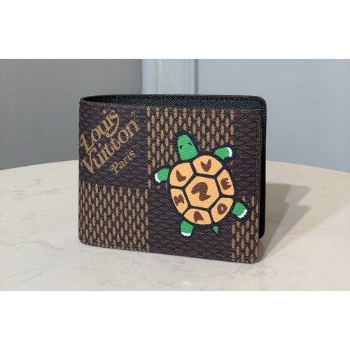 Louis Vuitton N60396 Multiple Wallet in Giant Damier Ebene coated canvas