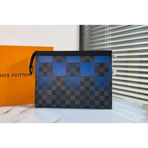 Louis Vuitton N60412 Pochette Voyage MM Bag in Damier Graphite Giant canvas