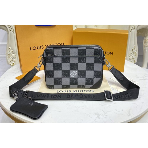 Louis Vuitton N80401 Trio Messenger bag in Graphite Cowhide leather