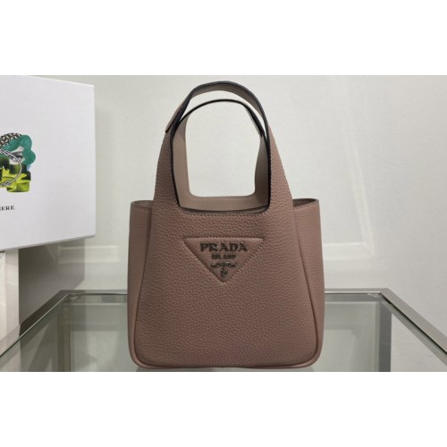 Prada 1BA349 Leather mini bag in Pink Togo Leather