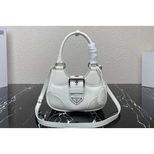 Prada 1BA381 Prada Moon padded nappa-leather bag in White Leather
