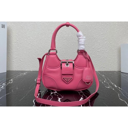 Prada 1BA381 Prada Moon padded nappa-leather bag in Pink Leather