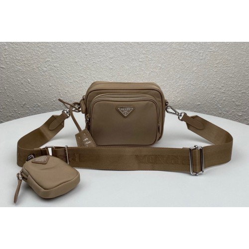 Prada 1BH153 Prada Re-Edition 2005 nylon bag in Brown Nylon