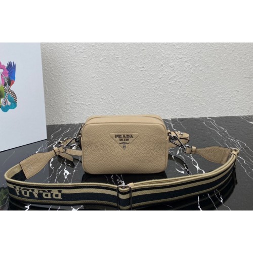 Prada 1BH192 Small leather bag in Apricot Leather