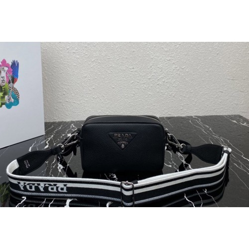 Prada 1BH192 Small leather bag in Black Leather