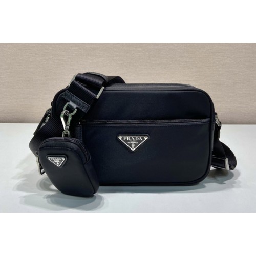 Prada 1BC167 Re-Nylon shoulder bag in Black Nylon