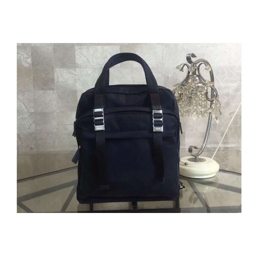 Mens Prada 2VZ012 Nylon Backpack Bags Dark Blue