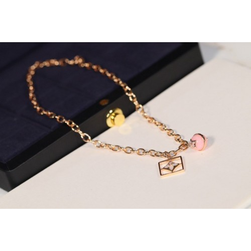 Louis Vuitton Q94465 B Blossom Necklace Pink Gold White Gold Pink Opal White Mother of Pearl and Diamonds Louis Vuitton Q94465 B Blossom Necklace Pink Gold White Gold Pink Opal White Mother of Pearl and Diamonds