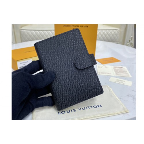 Louis Vuitton R20426 Small Ring Agenda Cover in Taiga leather