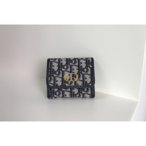 Christian Dior S2057 30 Montaigne Lotus wallet in Multicolor Dior Oblique Jacquard