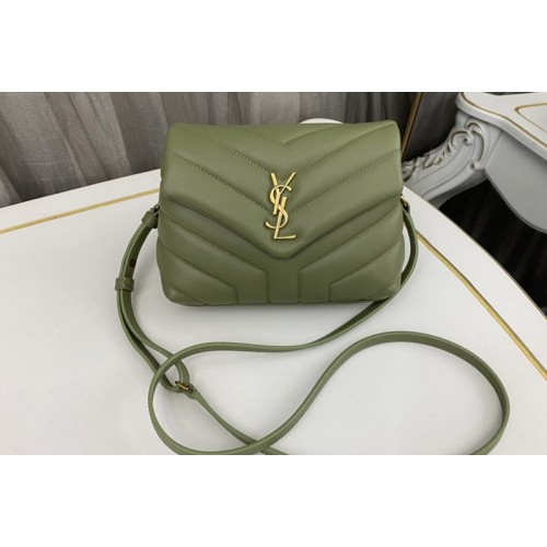 YSL Loulou Toy Bag in Green Leather