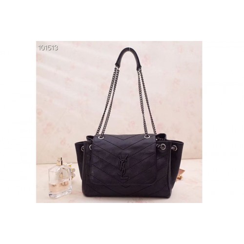 YSL Small Nolita Bag In Vintage Leather Black